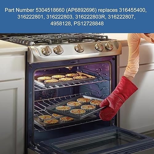 Miniatura 7 de Placa de control del reloj de la estufa del horno - Sustituye directamente a Sears 5304518660 para FRIGIDAIRE 316455400 Horno de rango - Tablero azul