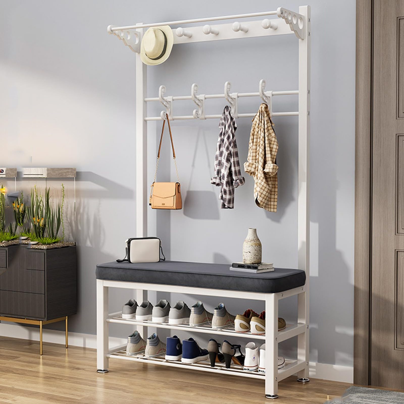 Kapstok standaard kledingrek garderobe industriële stijl