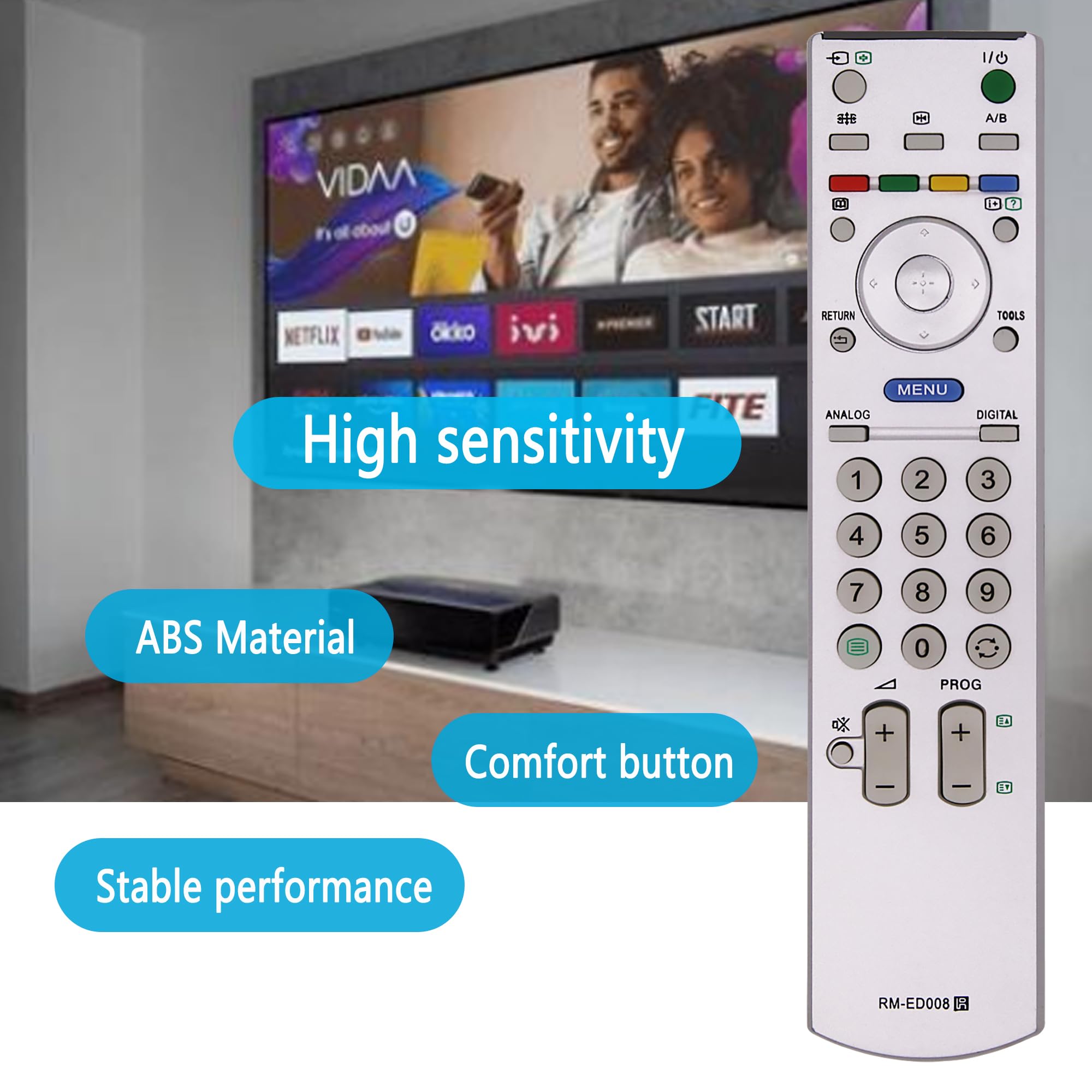 Telecomando di ricambio per Sony KDL-32P2530 KDL-32P2520 KDL-32P3550