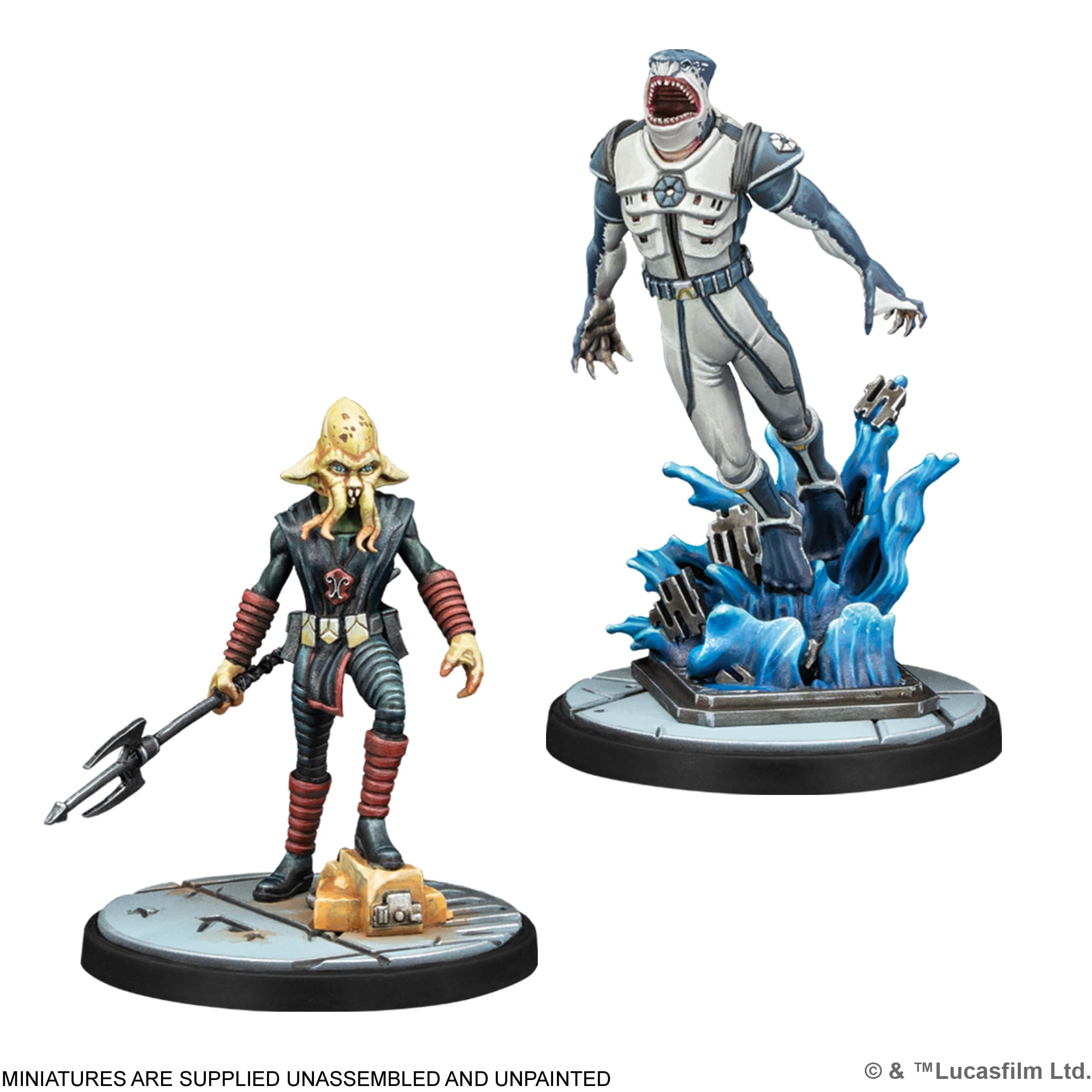 Asmodee Star Wars Shatterpoint – Pack de Escuadra Terror from Below | Incluye Riff Tamson, Nossor Ri, Expansión de Miniaturas, 2 Jugadores, 14+ Años, 90 Minutos, Español