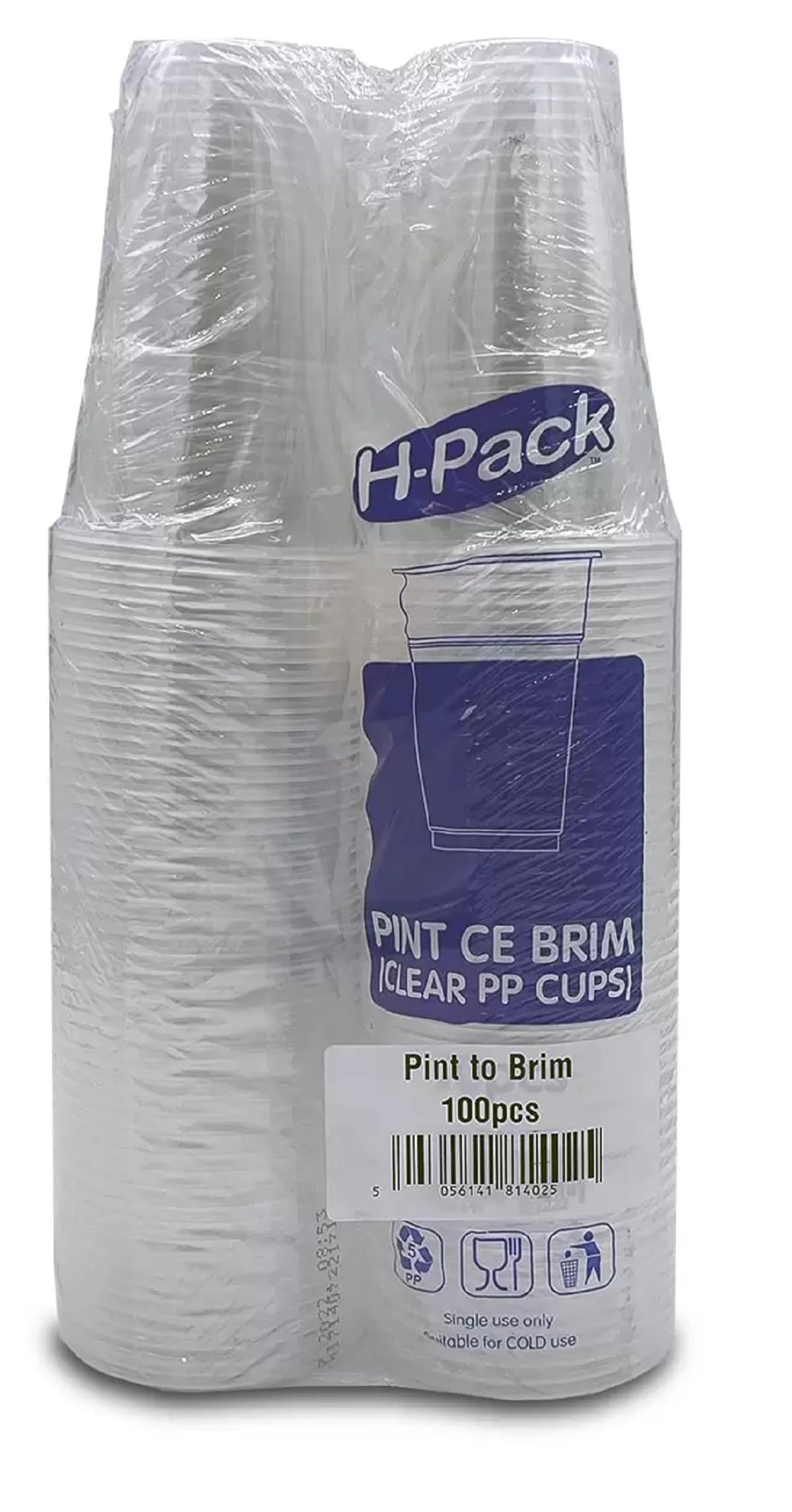H-Pack Pint Tumblers 568ml, 100 Pack