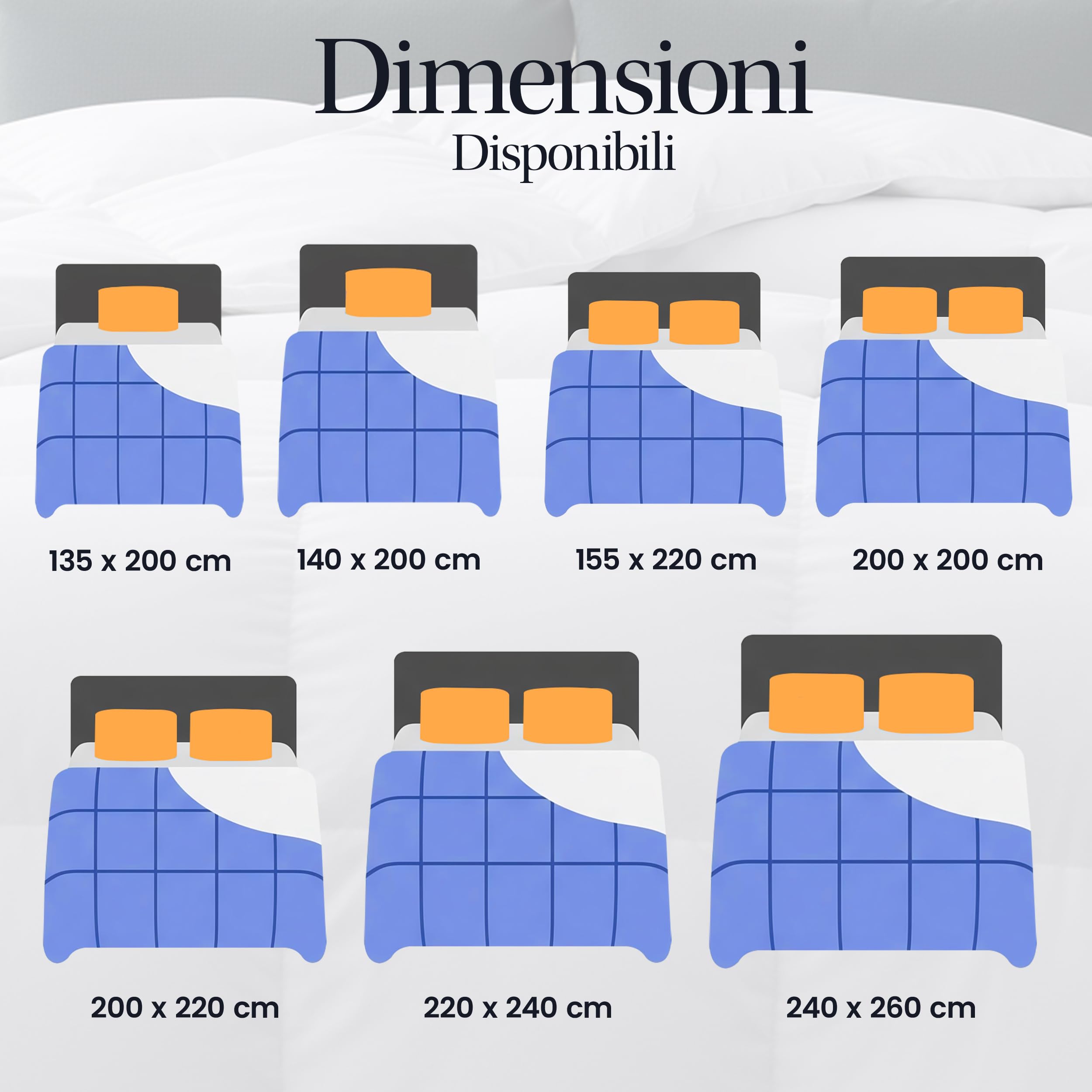 Utopia Bedding Piumino 200x200 cm, Piumone Letto Matrimoniale, 100% Imbottitura in Fibra Cava, Trapunta in Microfibra per Tutte Le Stagioni (Bianco)