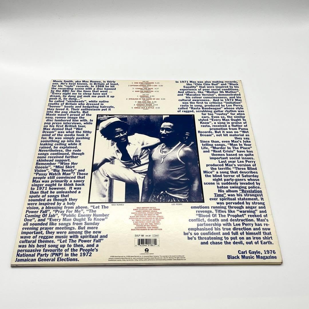 超美品Max Romeo&Upsetters War Ina Babylon Max Romeo & The