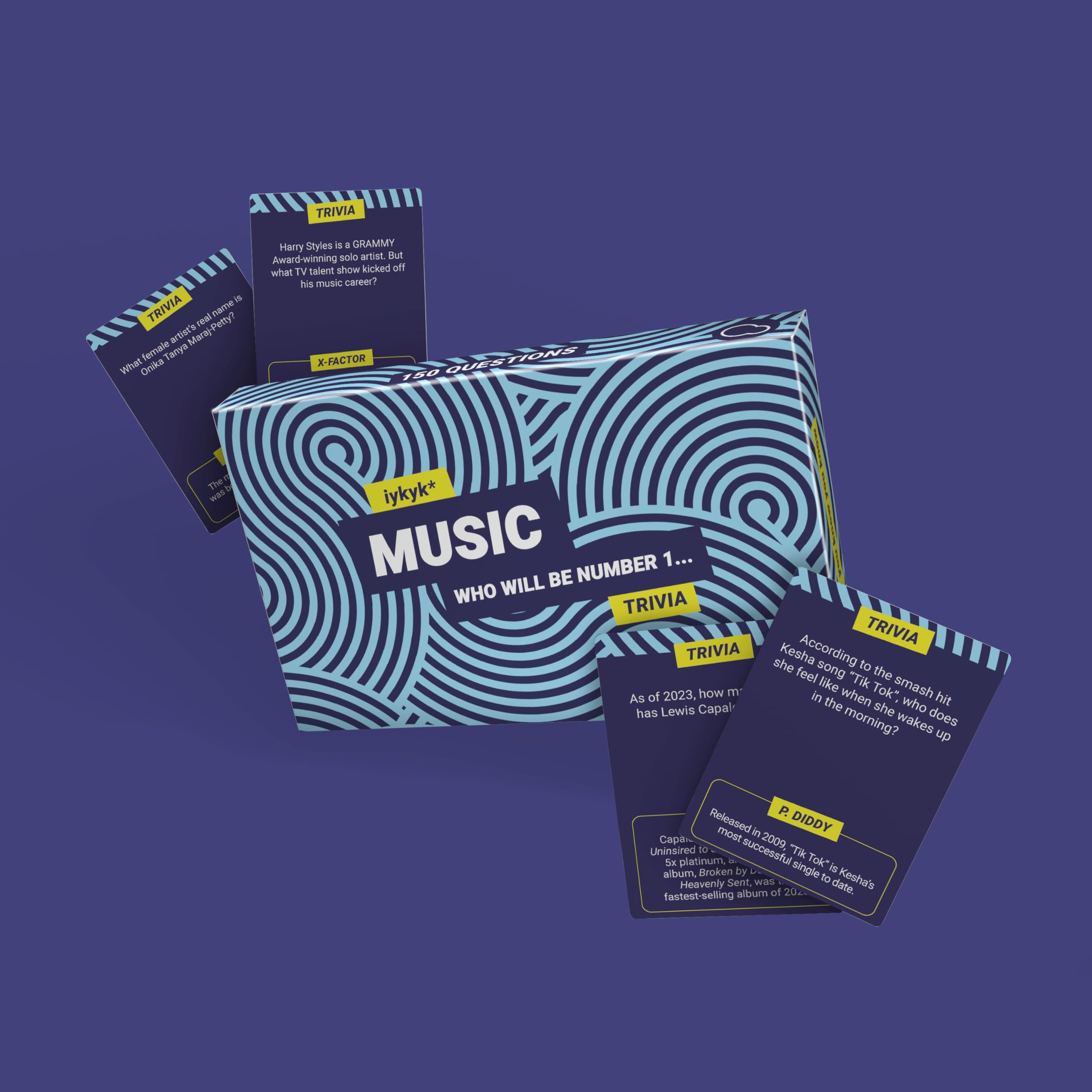iykyk Music, Ultimate Music Quiz Game, 150 Cards Covering Chart-Topping Artists, Songs & Albums, Twist on Classic Quiz - Image 2