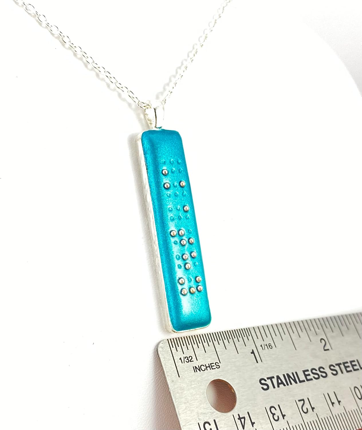 Personalized Braille Pendant Necklace