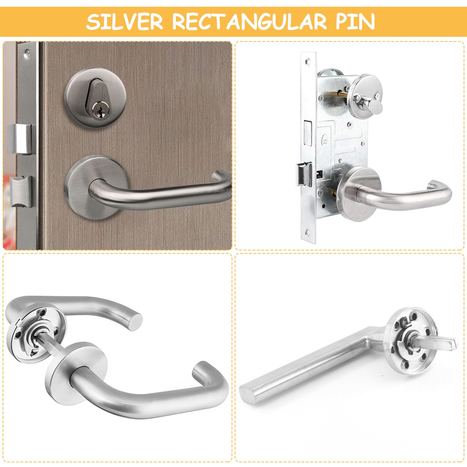Poussoir Carré Häfele Pour Porte - Diamètre 8mm, Acier Zingué - Longueur 100 à 130mm