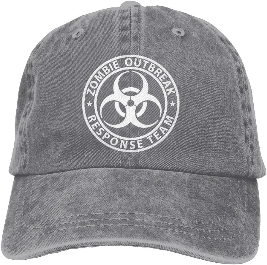 Zombie Outbreak Response Team Retro Washed Dyed Cotton Adjustable Baseball Cowboy Cap