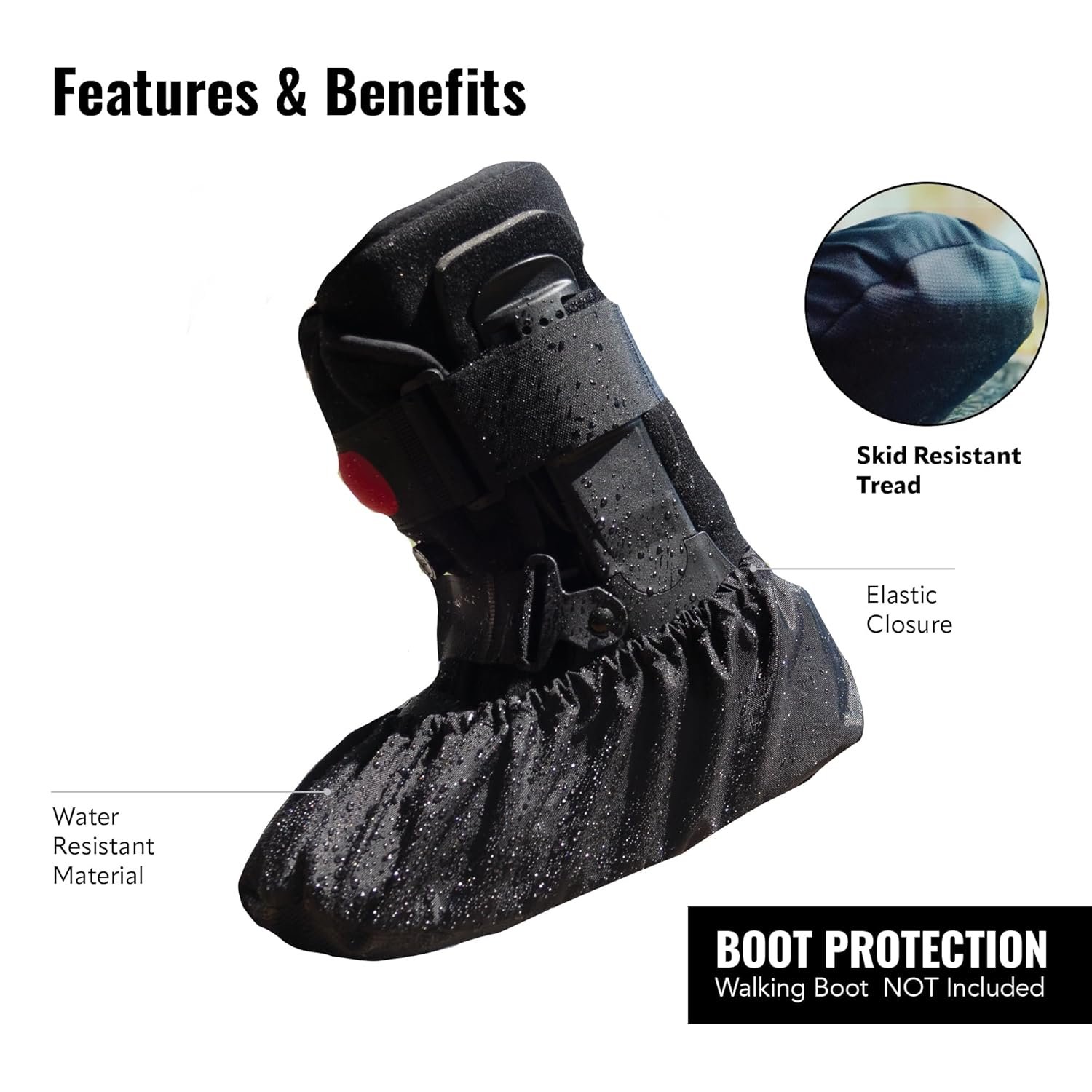 Rapid Recover Short Walking Boot Large Walking Boot Weather Resistant Protector Large