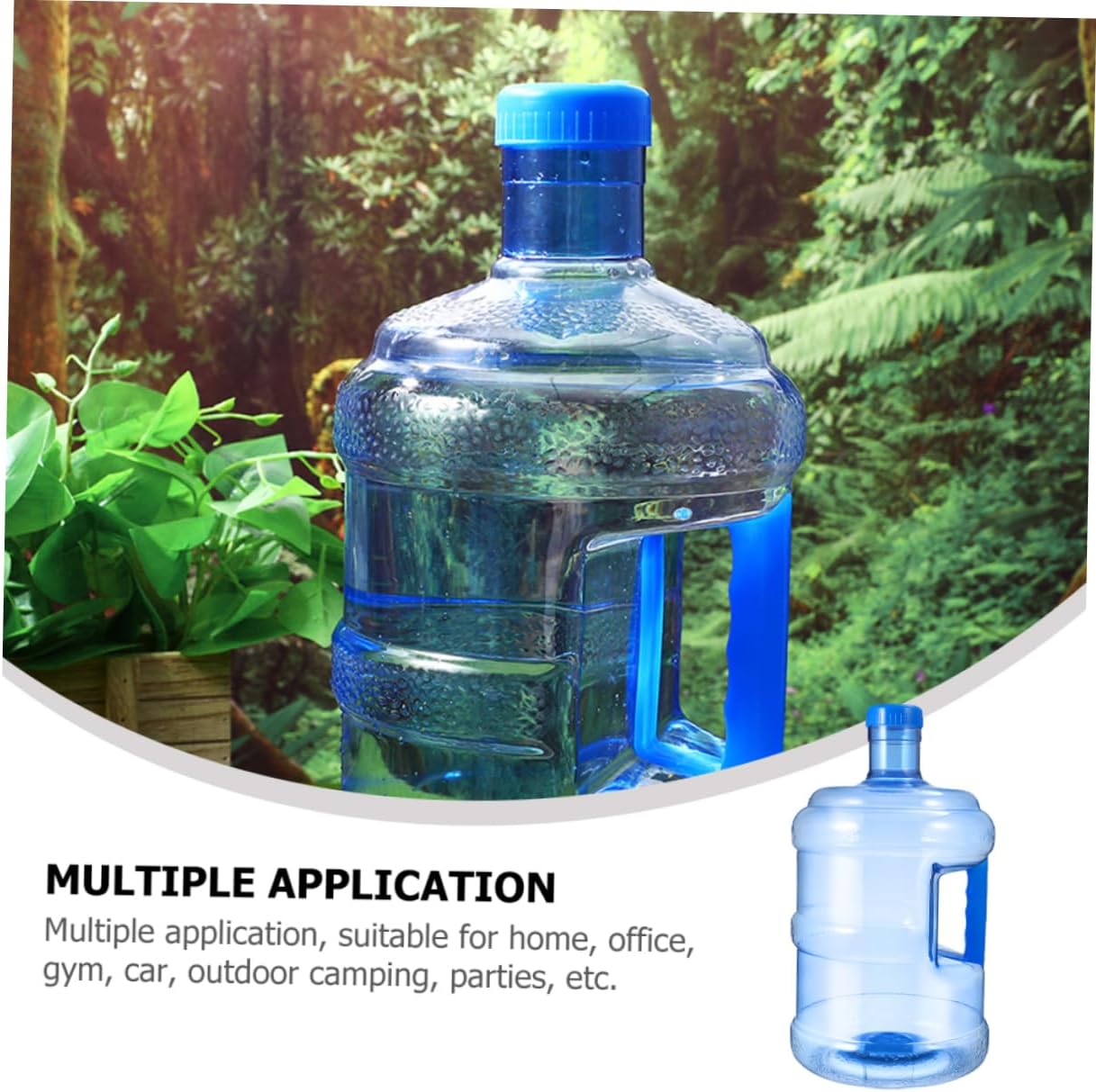 KICHOUSE Outdoor Water Carry Container 5L Heavy Duty Water Bottle Bucket for Camping Hiking Travel