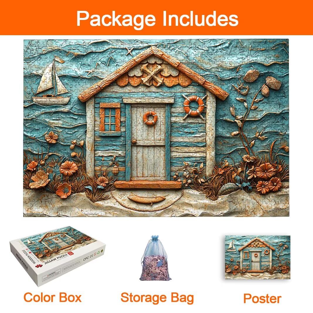 Puzzle 2000 Pezzi, Puzzle Spiaggia, Misura: 100x71cm, Regalo Donna -8703