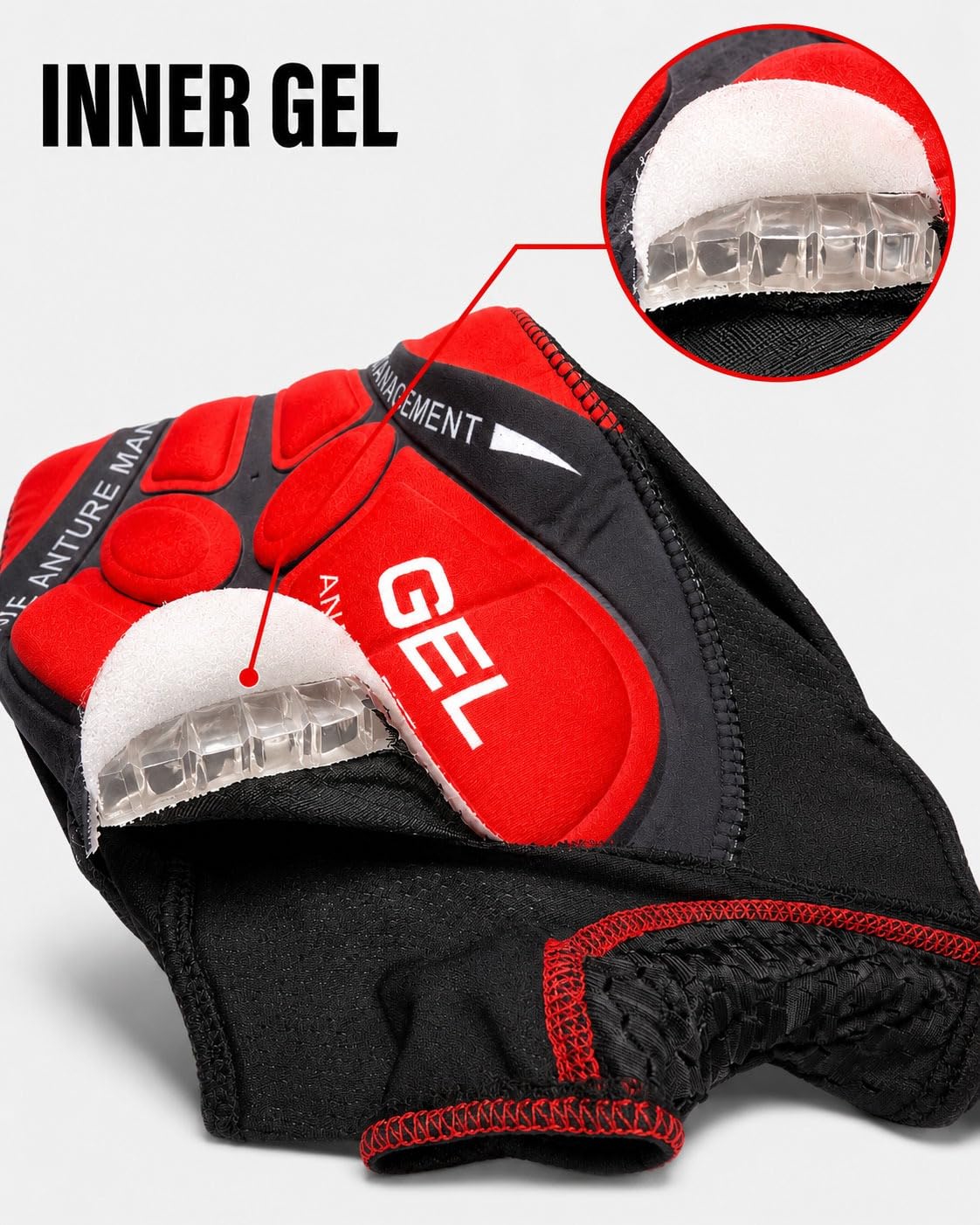 True Face Pantaloncini da ciclismo da uomo, con imbottitura in gel 5D, biancheria intima da ciclismo, pantaloncini corti da mountain bike