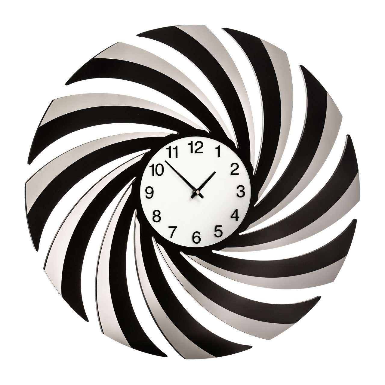 Premier 2200831 Prem-Reloj de Pared, Acrílico y Cristal y Madera DM