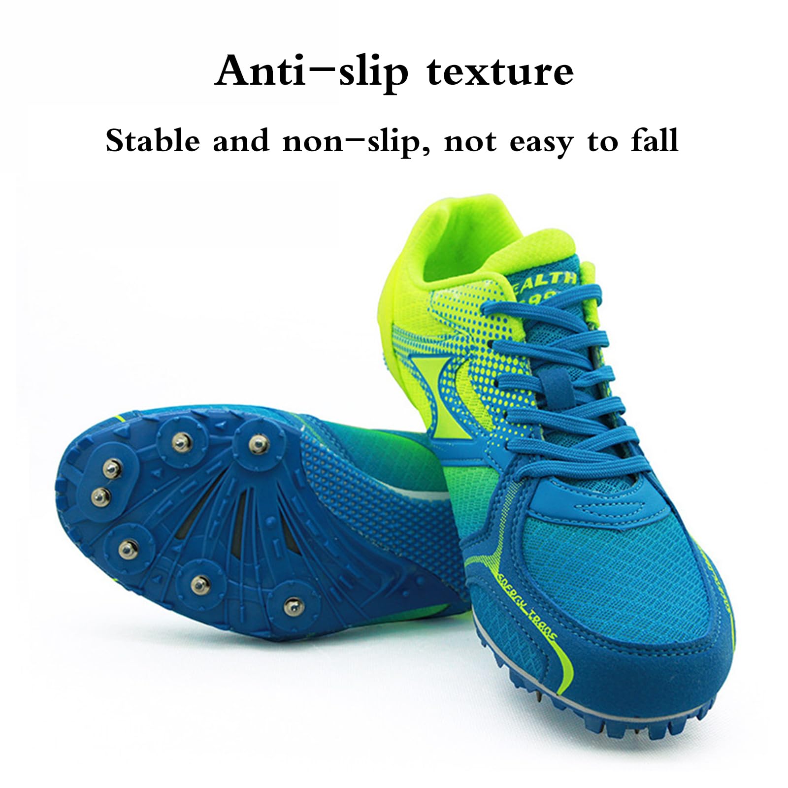 Mujer Zapatillas De Clavos,Zapatillas De Atletismo Clavos,Pista Y Campo,Zapatillas Correr Clavos,No Es FáCil Caeradecuado para Carreras De Larga Distancia,Vallas,Entrenamiento Escolar