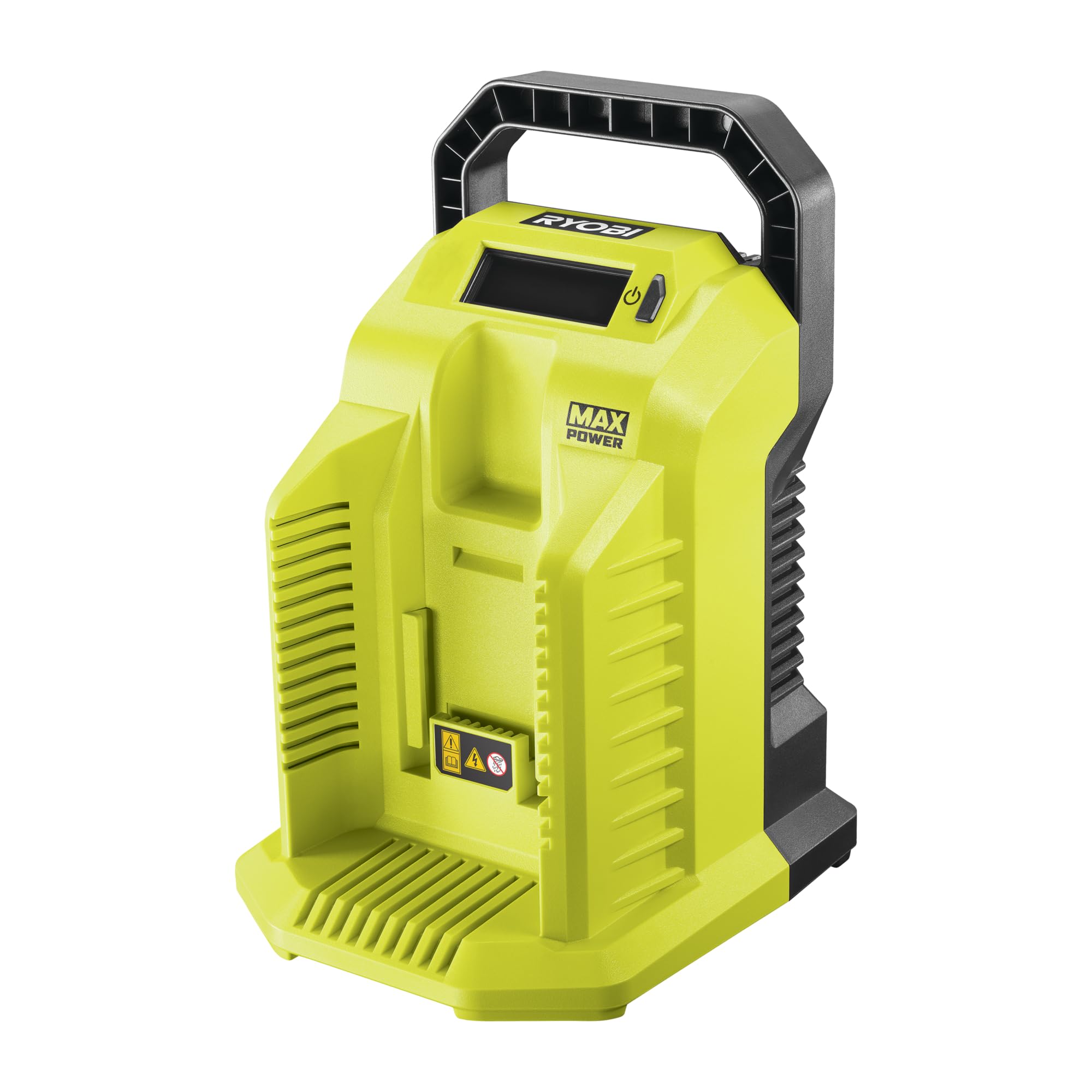RYOBI Chargeur Rapide 36V Max Power RY36C10A – Chargeur Lithium+ Intelligent, Compatible Toutes Batteries 36V, Recharge Optimisée pour Tondeuse, Souffleur, Tronçonneuse et Outils de Jardin