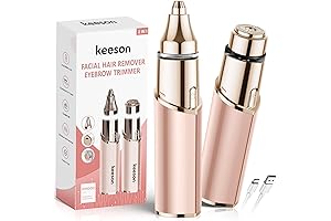 2-in-1 Go Fuzz Free Eyebrow Trimmer & Facial Hair Remover