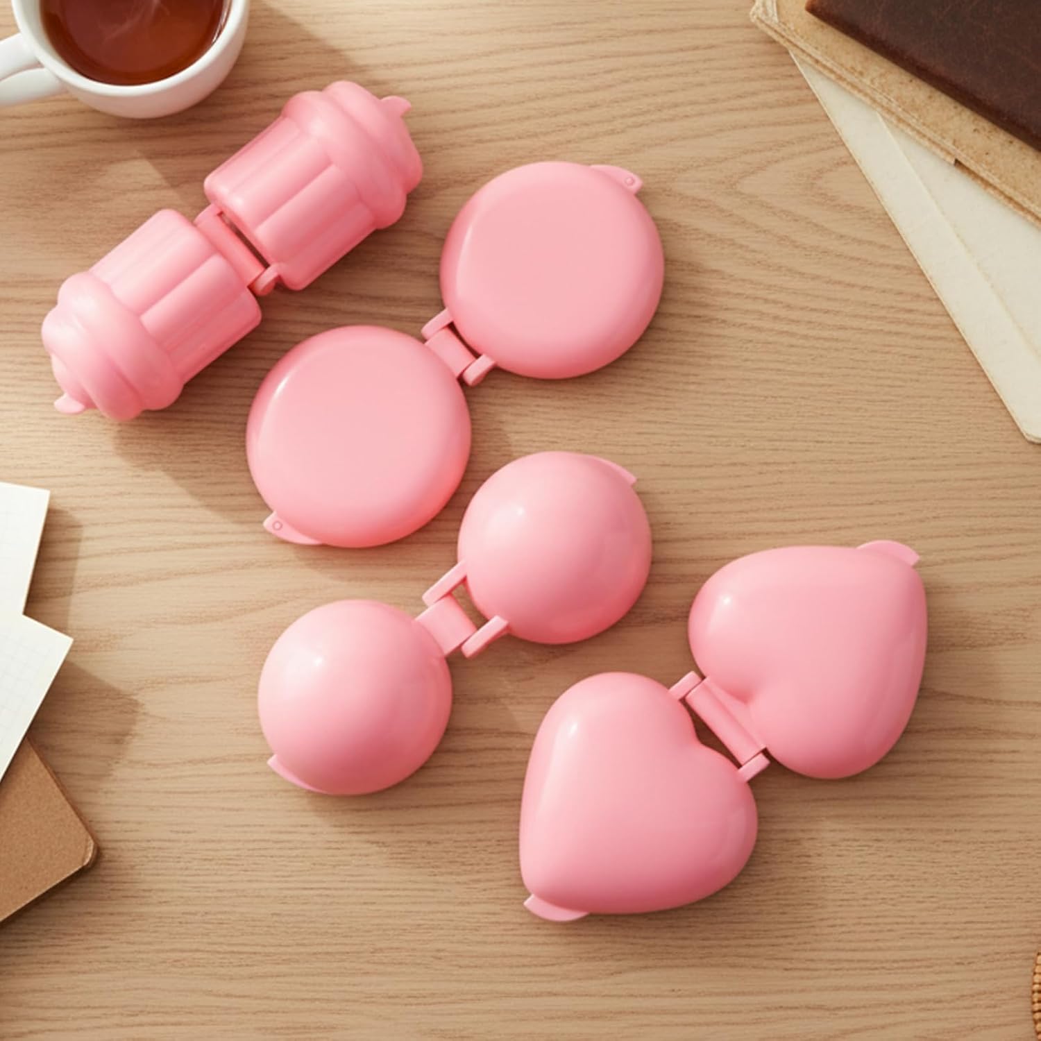 4 Pcs Cake Pop Mold Shapes, 3D Printed Round Cupcake Cakepop Molds