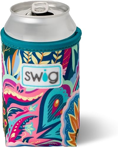 Miniatura 45 de Swig Life Skinny Can Coolie, soporte delgado de 12 onzas, enfriador de neopreno aislado con bolsillo, fundas para botellas de cerveza altas, All
