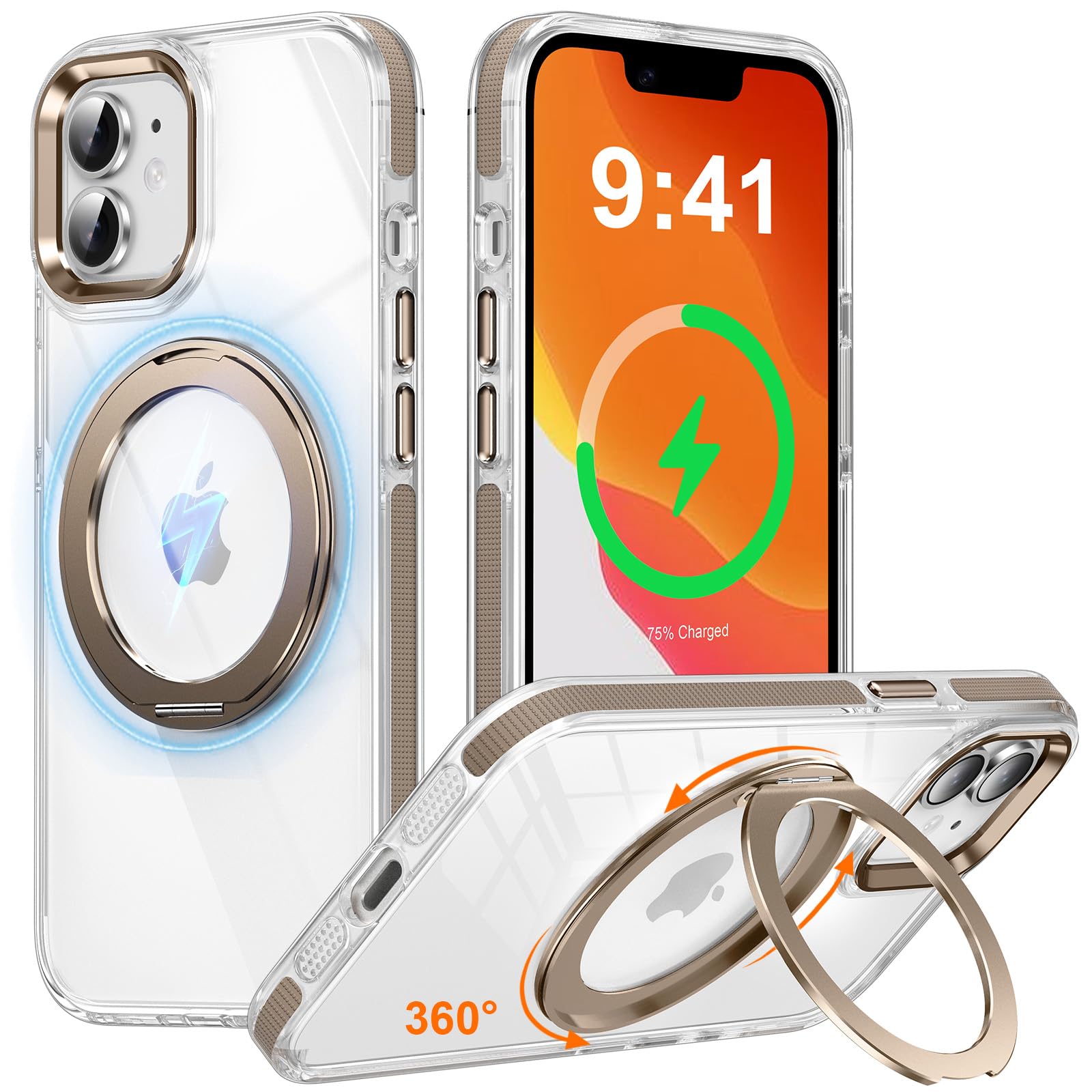 Amazon.co.jp: iPhone 12 / iPhone 12 Pro Case, Multi-functional 360