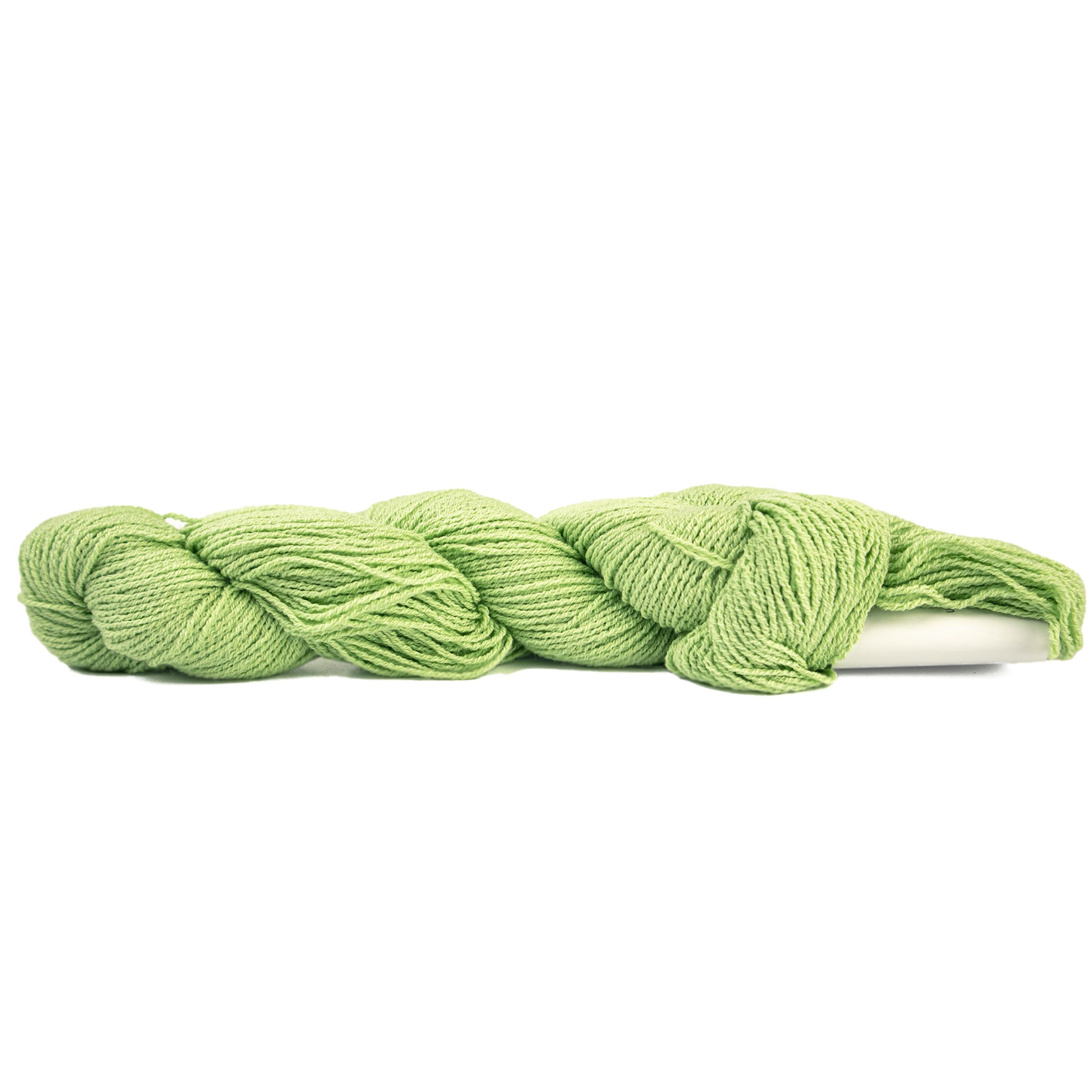 HiKoo CoBaSi Sock Yarn, Cotton, Bamboo, Silk and Nylon Blend for Knitting, Crocheting, and Crafts, 50 Gram Hank, 220 Yards, (#113 - Pistachio)
