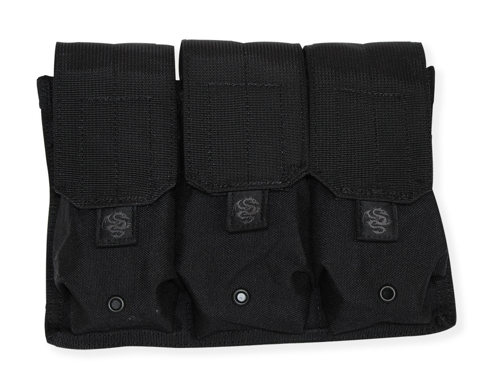 TacprogearTriple Rifle Mag Pouch, Black
