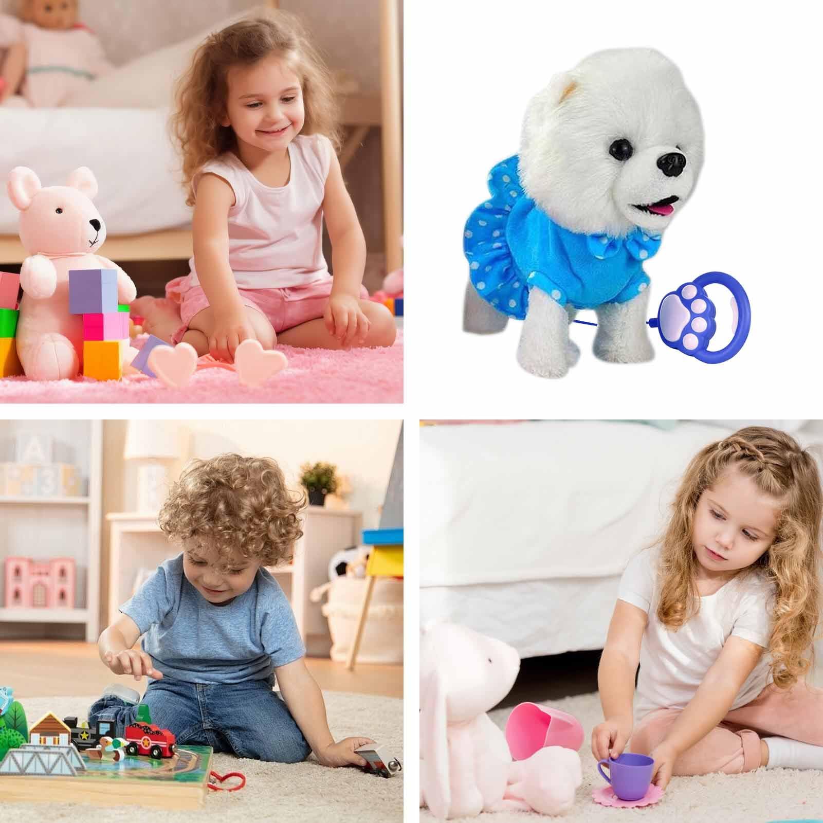 Cani Giocattolo Che Camminano E Abbaiano Bambola di Peluche Elettrica