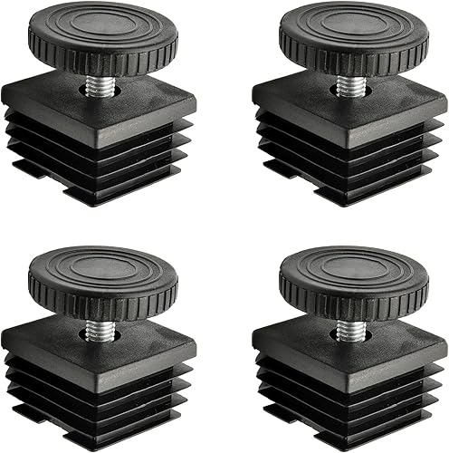 Vista 25 de Heyiarbeit 8pcs muebles niveladores 40mm/1.57" diámetro base M8 rosca ajustable hogar nivelación patas tono negro