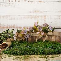 Vista 5 de BYHER Hierba verde falsa de musgo artificial para centros de mesa, hogar, cocina, decoración de jardín (8 onzas, fresco)