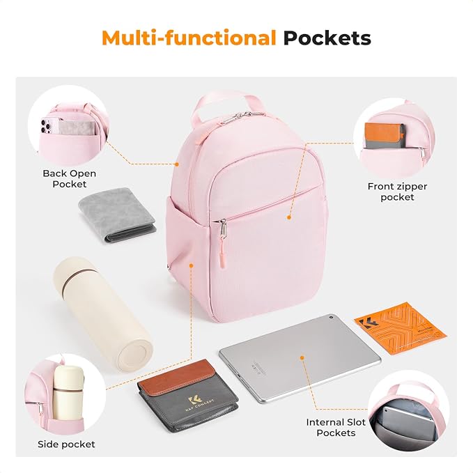 Bolso pequeño para cámara K&F CONCEPT color rosa claro miniatura 3
