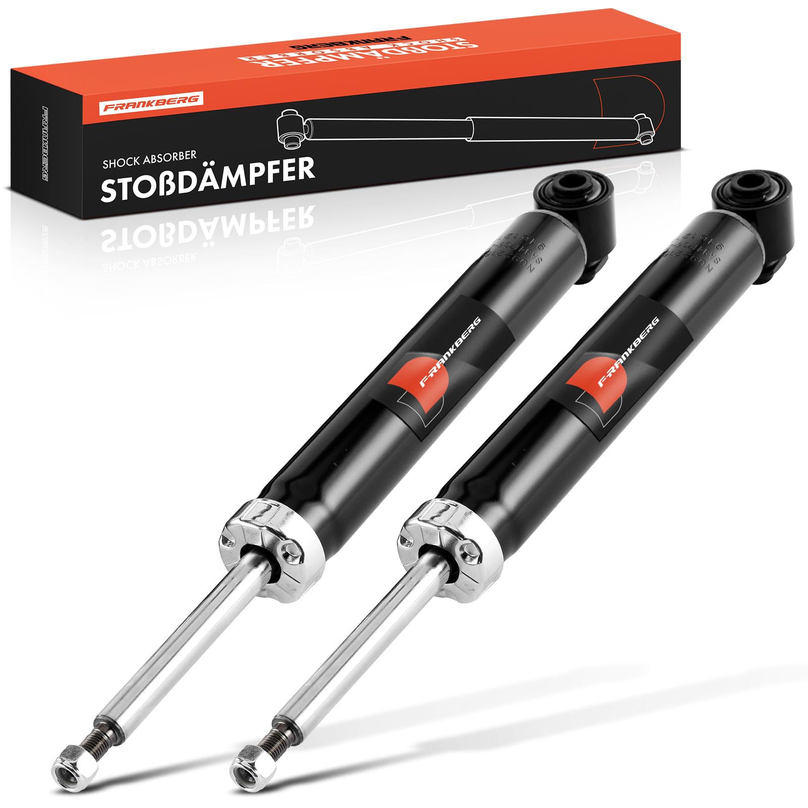 Frankberg 2x Stossdämpfer Stoßdämpfer Hinten Links Rechts 488mm Gasdruck