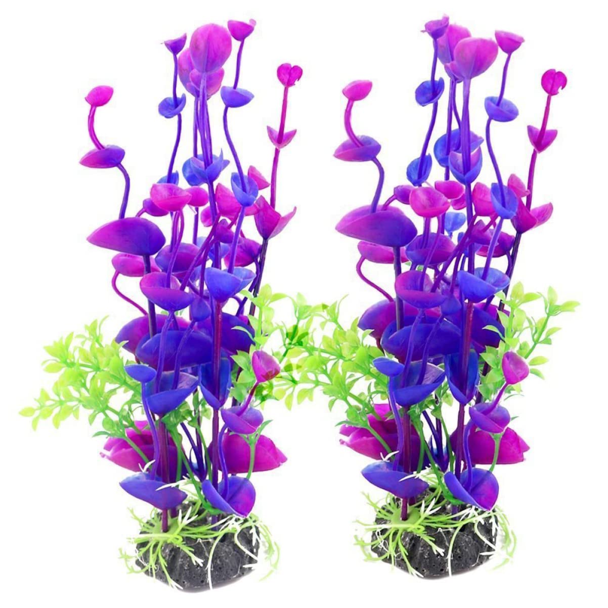 FRCOLOR 6 Unidades Decoraciones para acuarios Plantas Artificiales Plantas de Acuario, Plantas de Acuario, Plantas Artificiales para Mascotas