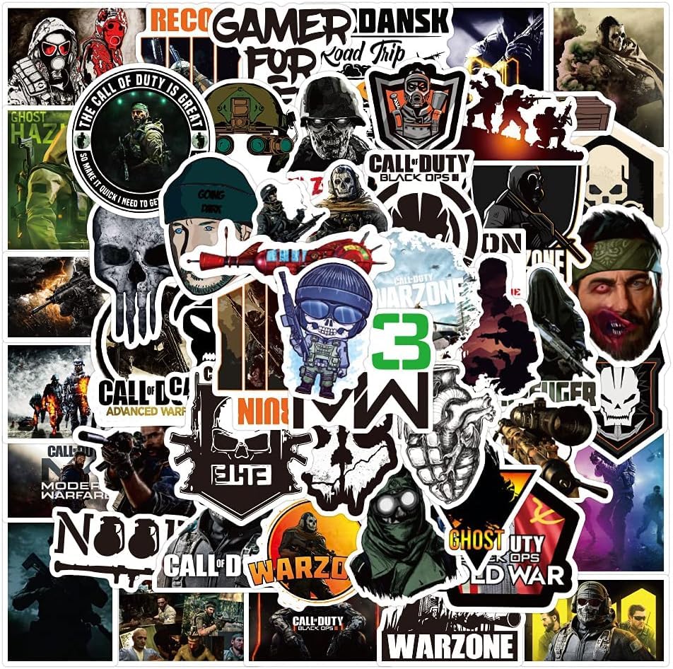Titu Ki baatein 50 PCS Vinyl Stickers Inspired by Call of Duty, Ideal for Decorating laptops, Water Bottles, Bumpers, Luggage, Snowboards, Skateboards, Computers, and Cars. Perfect for Teens and Kids (B0D14WLGJR) Amazon Price History, Amazon Price Tracker