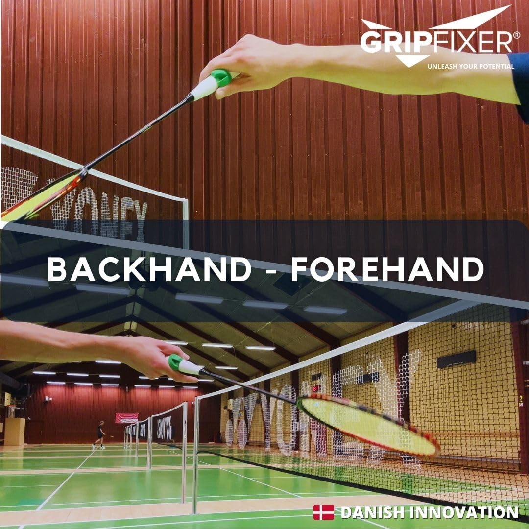 Badminton | Zapewnia prawidłowy chwyt | Najlepszy sprzęt treningowy i pomoc dydaktyczna | Duńska innowacja