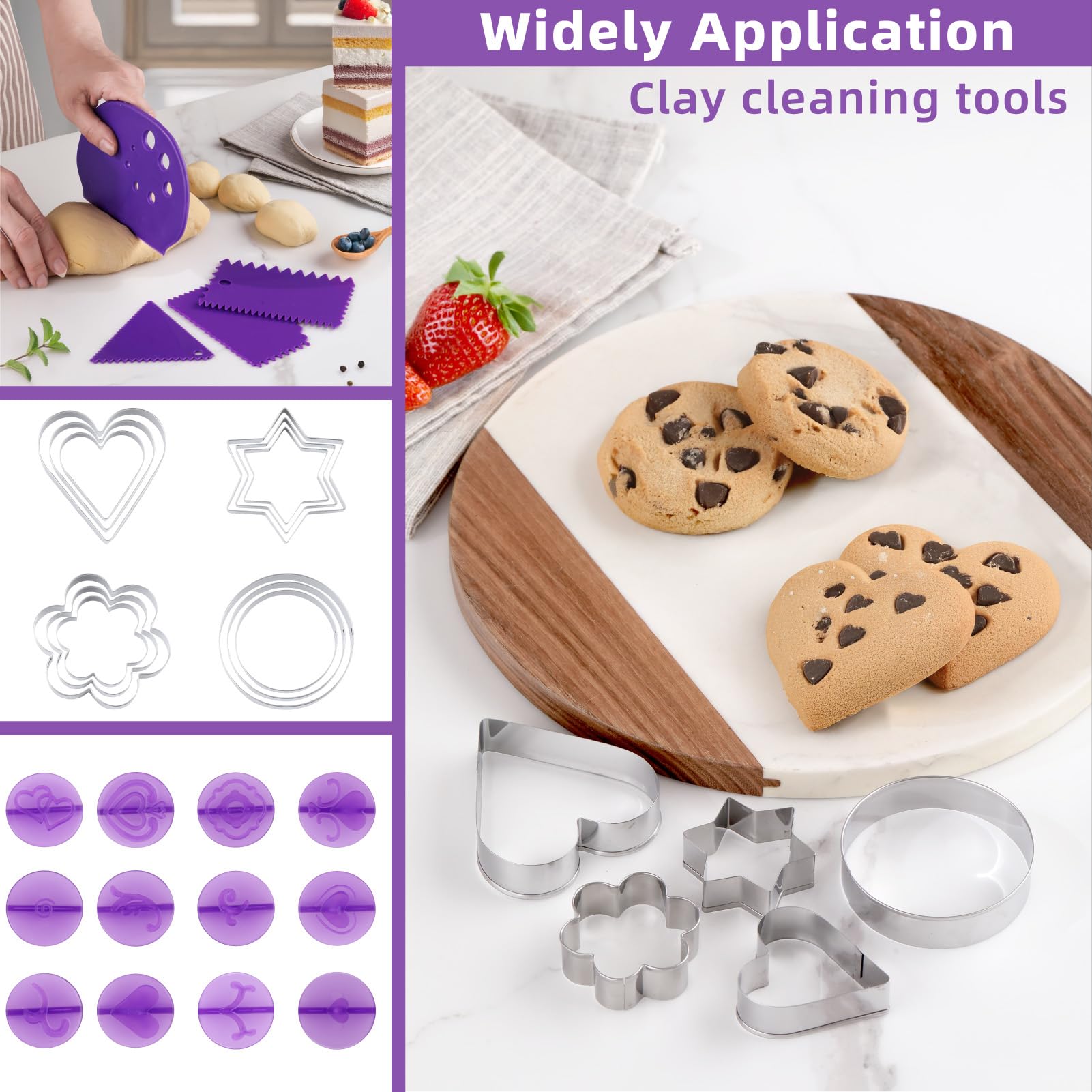 Kit de decoración de pasteles: kit de herramientas de suministros de decoración, 235 piezas de accesorios para hornear, incluye bolsas de pinchos y juego de puntas, juego de puntas de tubería 5