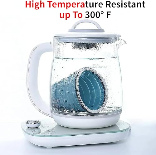 Miniatura 6 de Paquete de 4 tazas de viaje de 9.1 fl oz/9 oz de acero inoxidable de silicona retráctiles plegables tazas de café plegables telescópicas tazas de