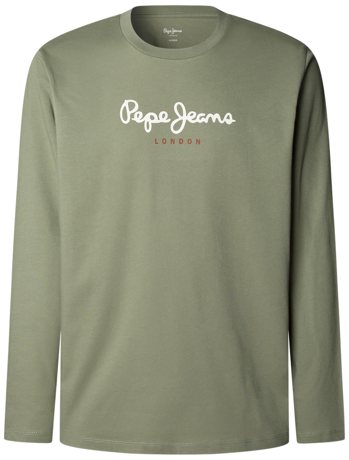 Pepe Jeans Men's Green (Military Green) Eggo Long N T-Shirt, L
