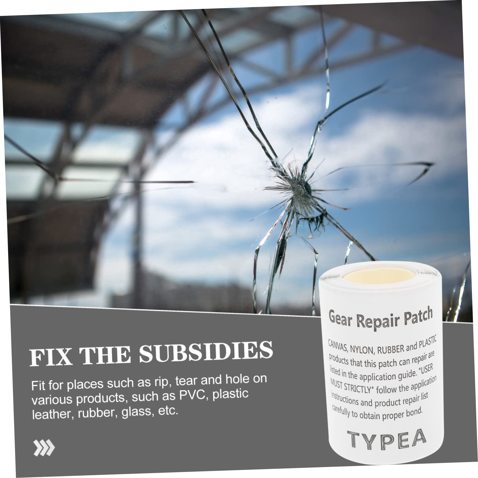 Sosoport 1roll TPU Self-Adhesive Repair Patch for Inflatable Products Sticker for Raincoat Easy Application for Tears