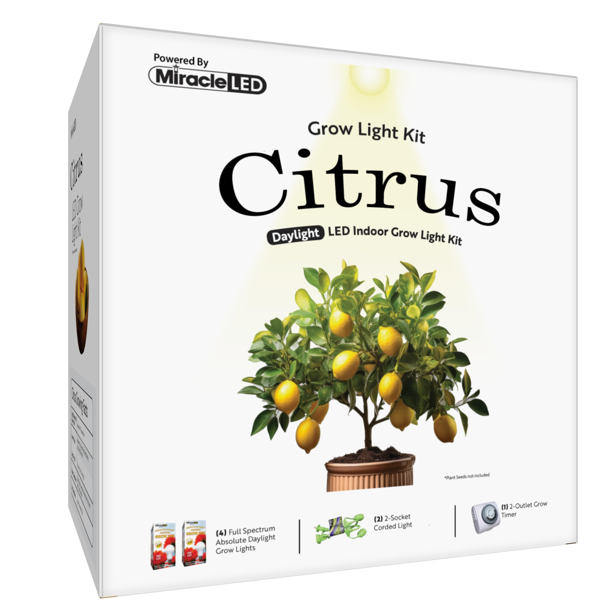Lampes de croissance pour agrumes Miracle LED lot de 2 ampoules horticoles daylight