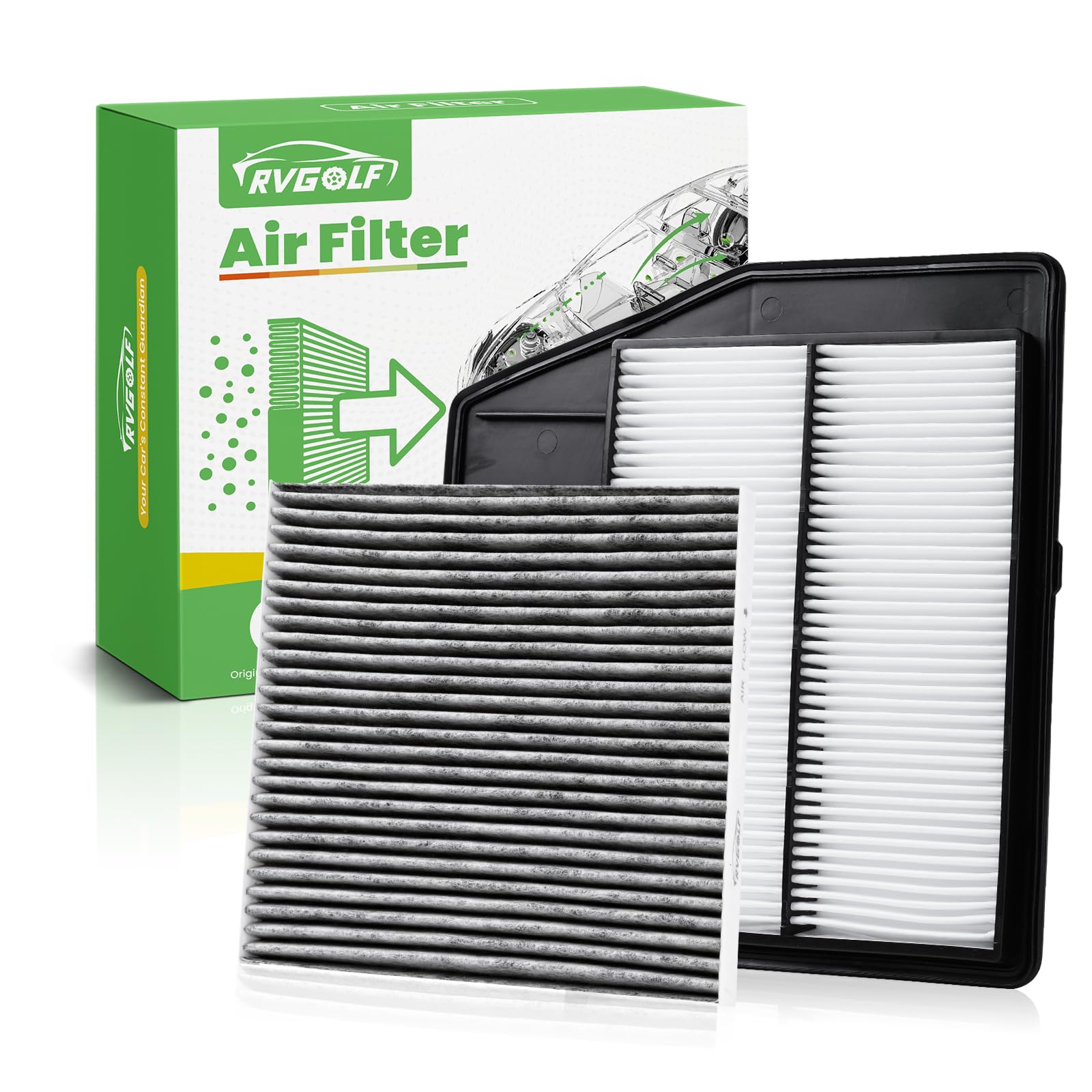 Engine+Cabin Air Filter Fit for 2013-2018 Nissan Altima 2.5L 4-Cylinder