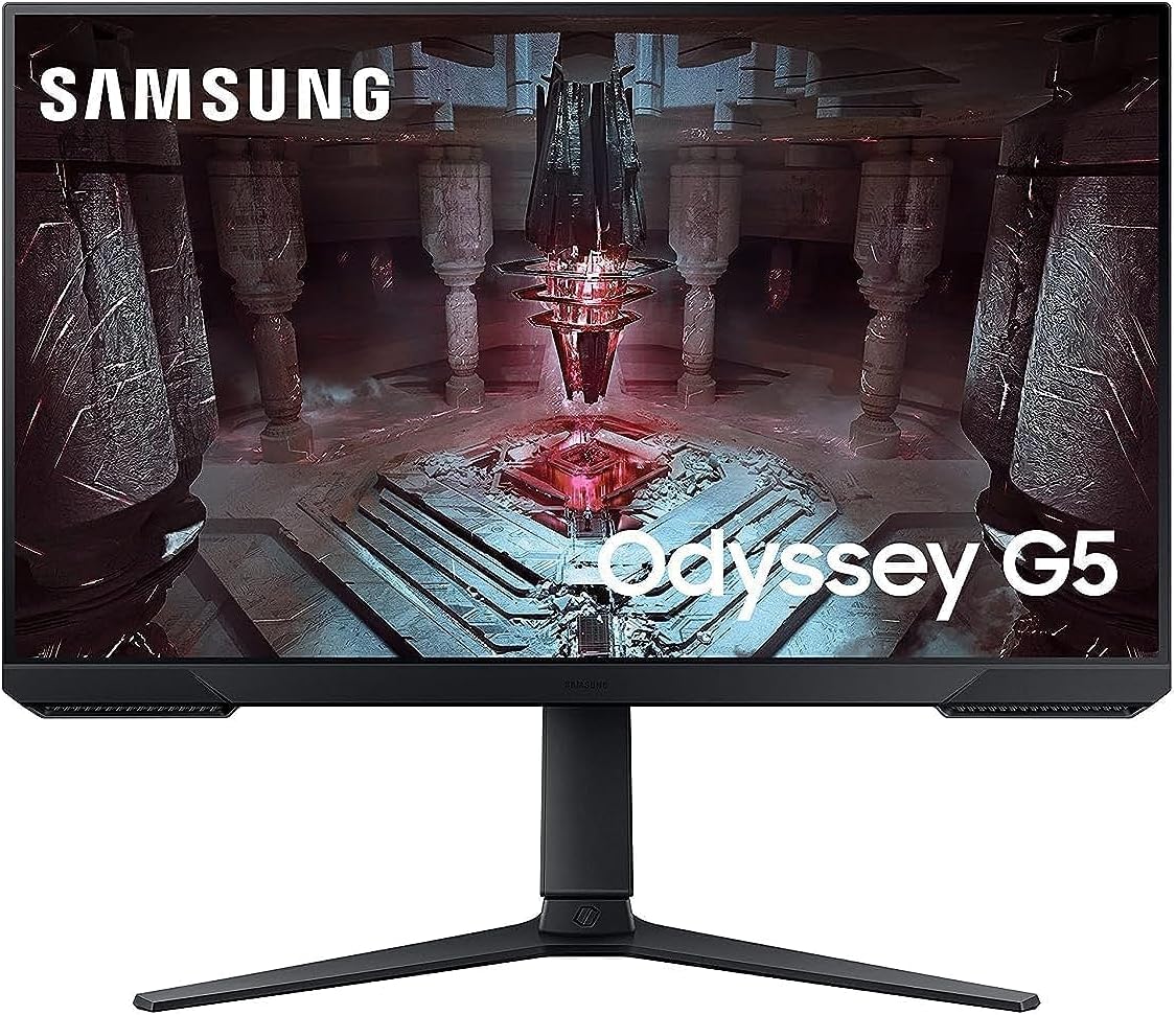 27" Odyssey G5 CG510, QHD Flat Gaming Monitor, 165Hz Refresh Rate & 1ms Response Time, AMD FreeSync Premium - LS27CG510EMXUE, black