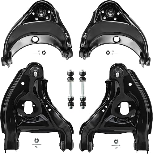 Detroit Axle - Kit de suspensión delantera de 6 piezas para Chevrolet GMC Tahoe Yukon C1500 Suburban C2500, 4 brazos de control inferior y superior