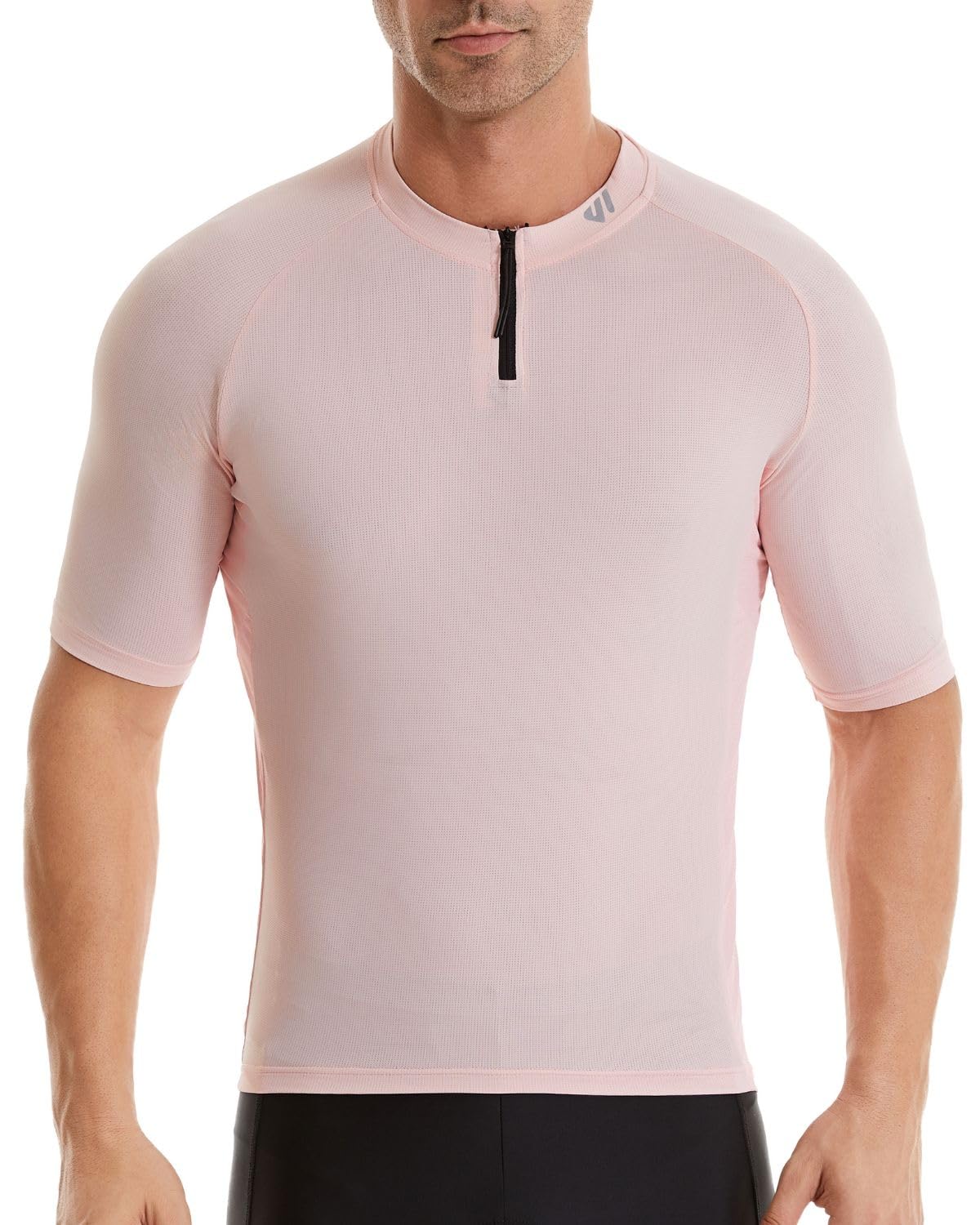 Wulibike Rennrad Trikot Herren Kurzarm, 1/4 Reißverschluss Fahrrad Shirt Mit 3+1 Rückentaschen Fahrradbekleidung