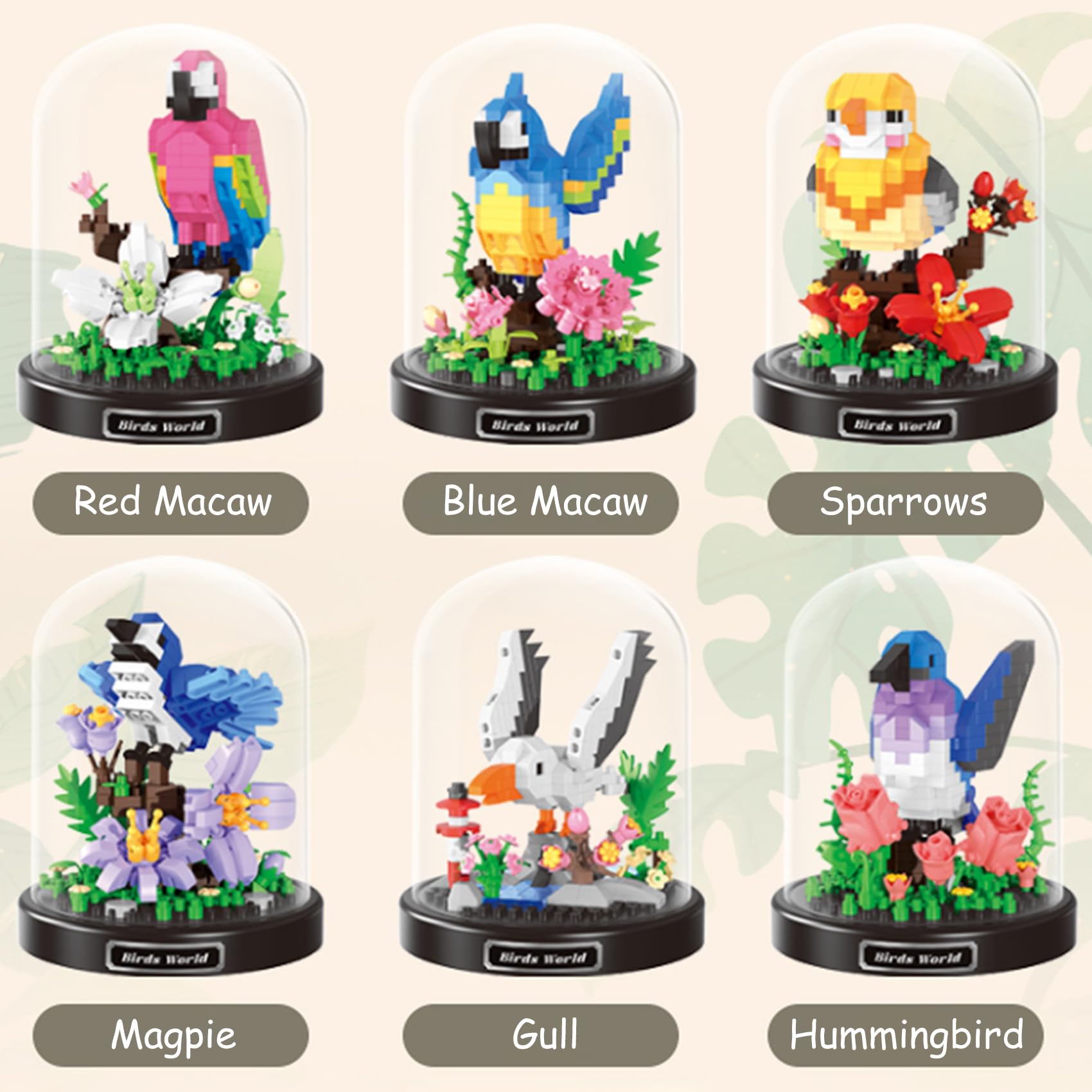 Kit De Construction LULUFUN – Jardin Sakura Miniature – Briques ABS – Modèle De Collection – Dès 15 Ans