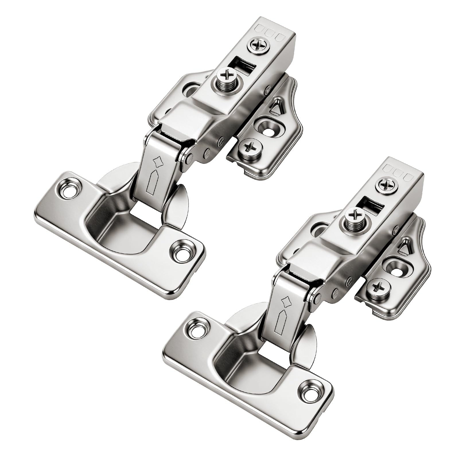 CVIUYO 2 Pcs 105° Soft Close Cabinet Hinges 35mm, 3D Concealed Hydraulic