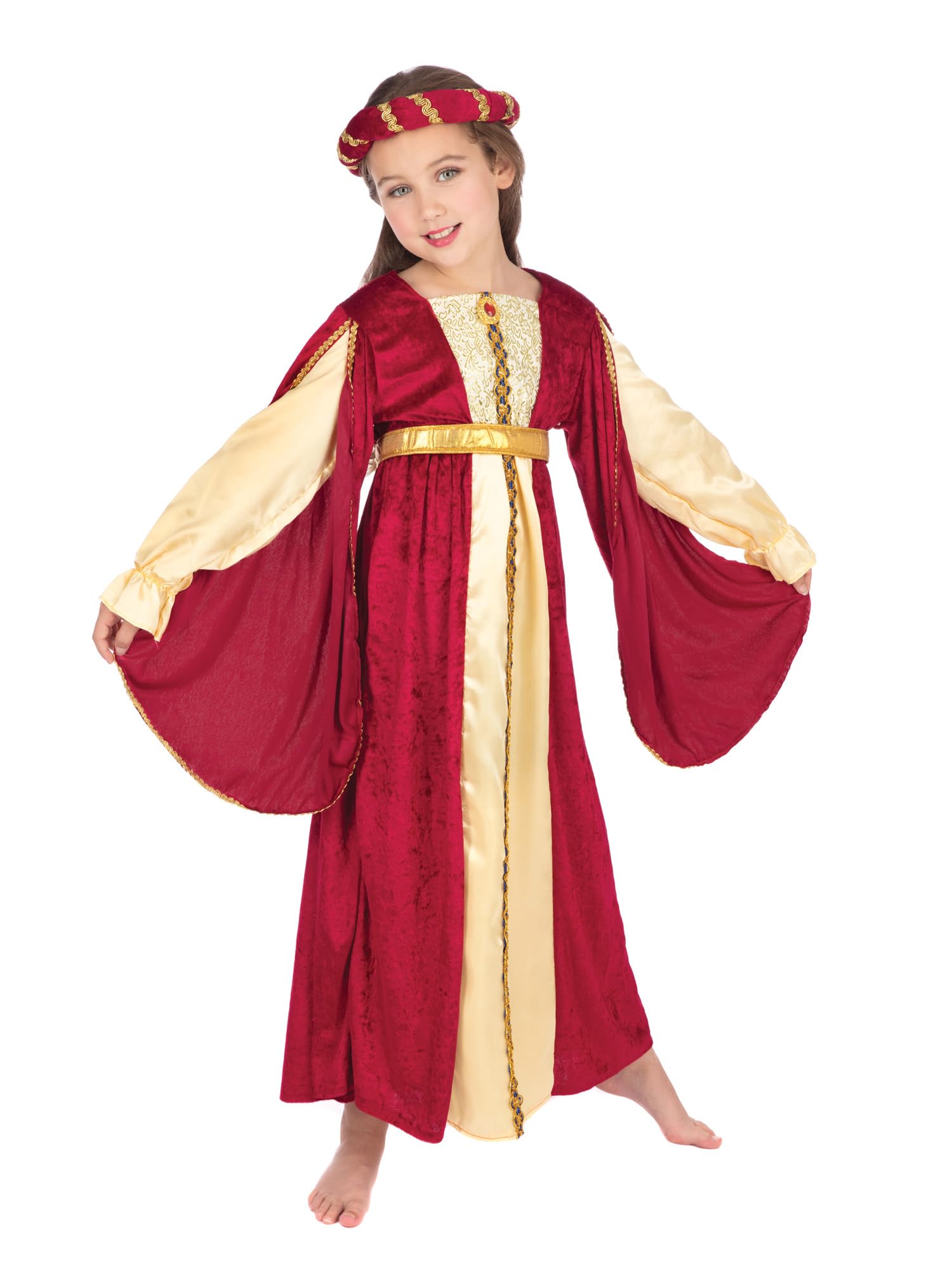 Bristol Novelty Mary Costume, White - Size Large, Age 7-8 years