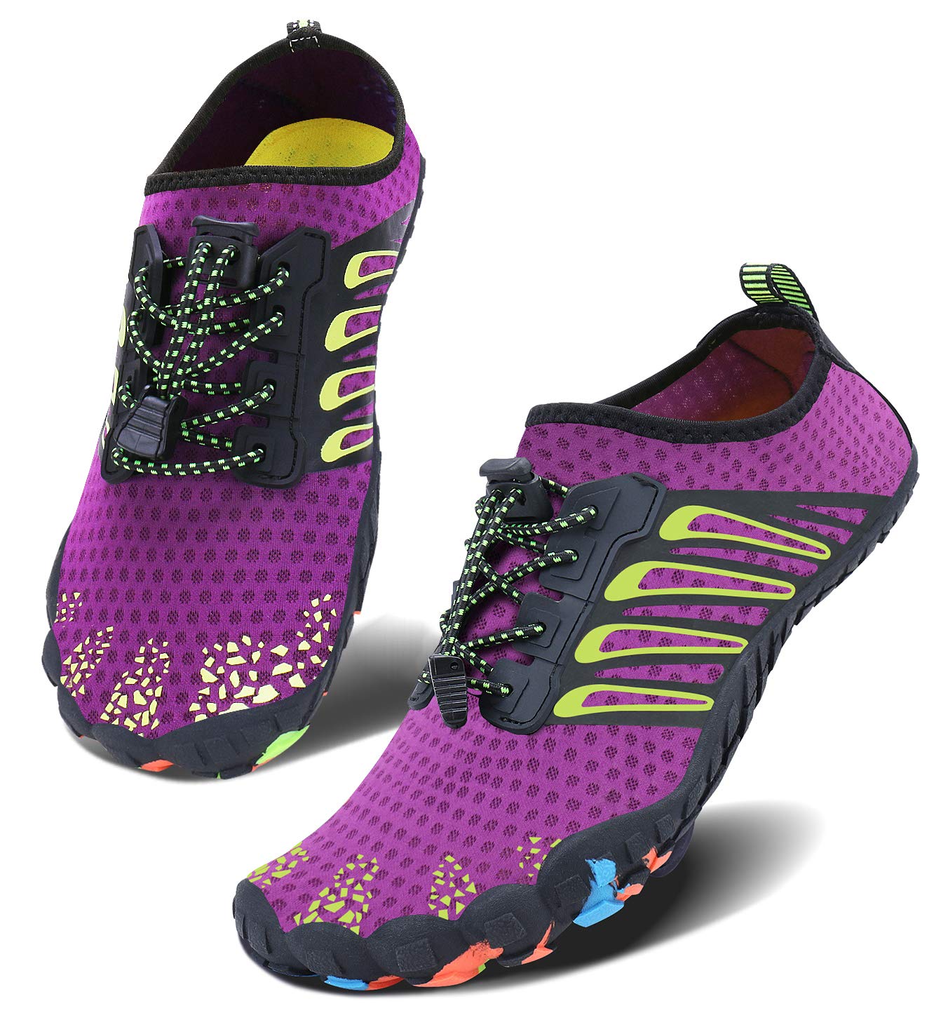 Men Women Water Sports Shoes Slip-on Quick Dry Aqua Swim Shoes for Pool Beach Surf Walking Water Park