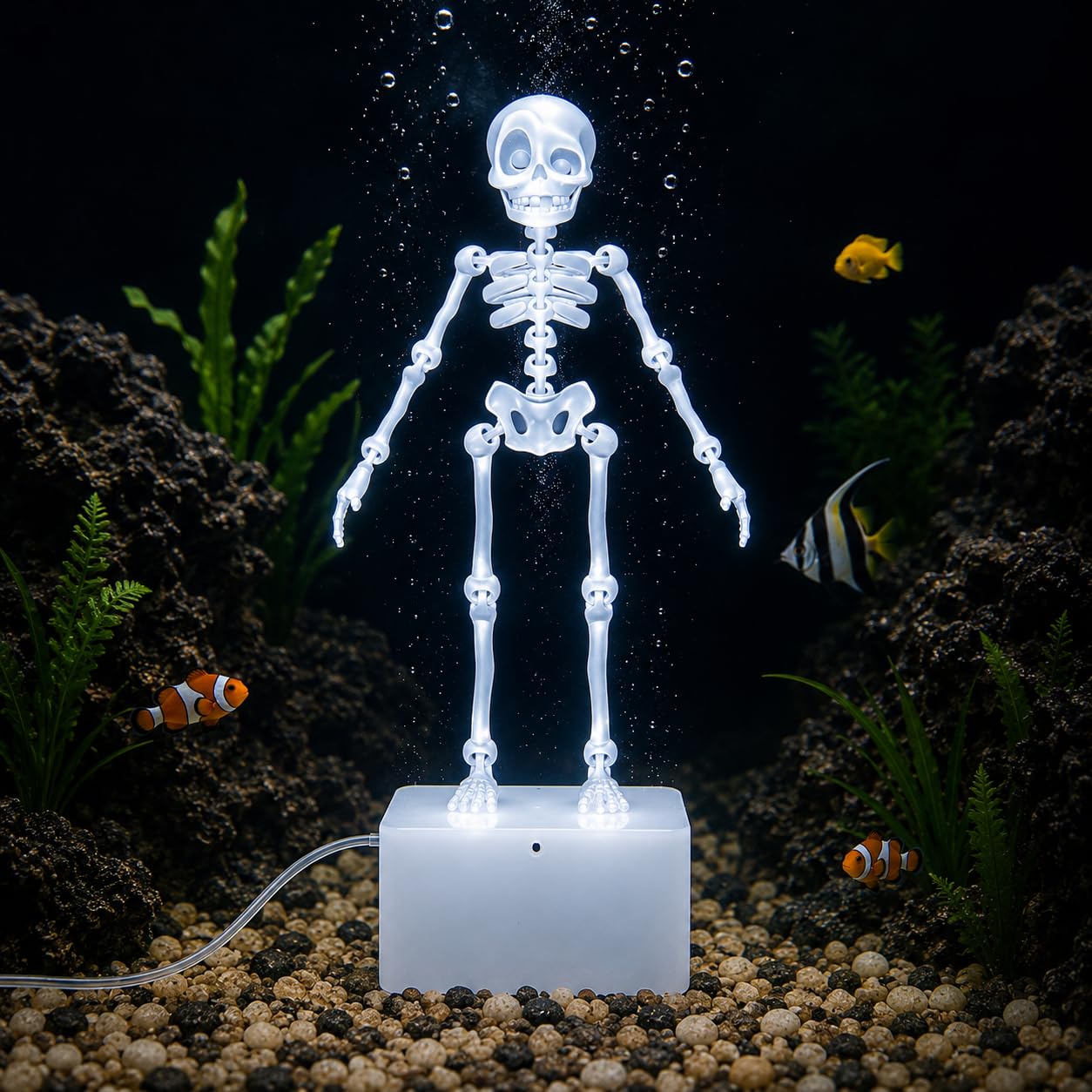 Glow in The Dark Dancing Skeleton Aquarium Toy (5.5 inch height) | glow in dark-image-23