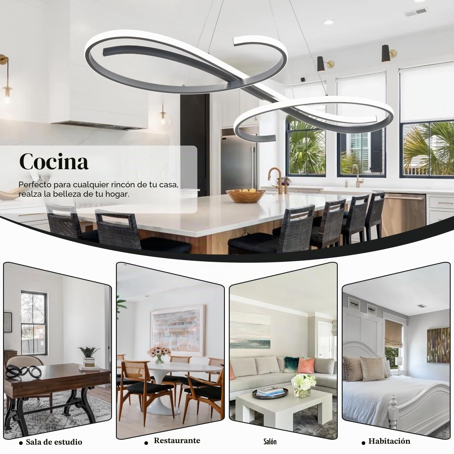 Lámpara Colgante LED Moderna para Mesa de Comedor, 100 cm de Largo, Lámpara de Comedor Regulable, Lámpara de Cocina, Lámpara Colgante Regulable,Lámpara Colgante de Diseño Lineal de 54 W para Cocina