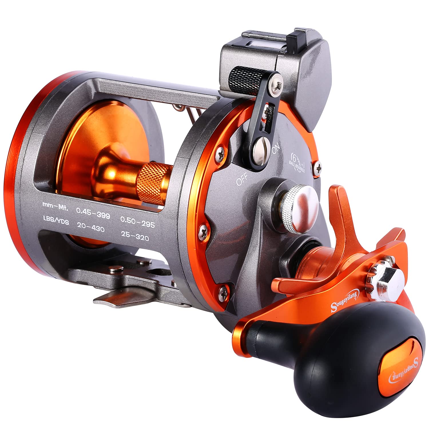 Mulinello Baitcasting Metallico 7.2:1 – Recupero Veloce Per Acqua Dolce E Salata (Mano Destra)