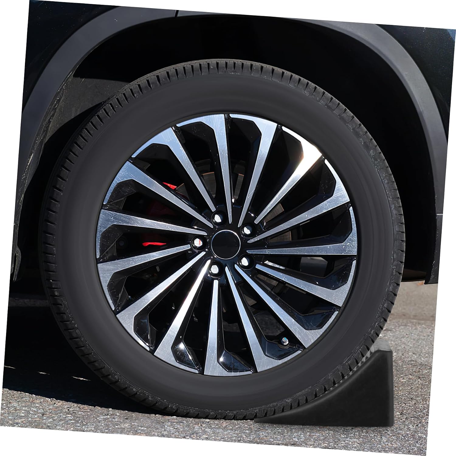 Wheel Chock Tire Chock Block Kerb Ramp for Caravan Trailer Tire Support Pad