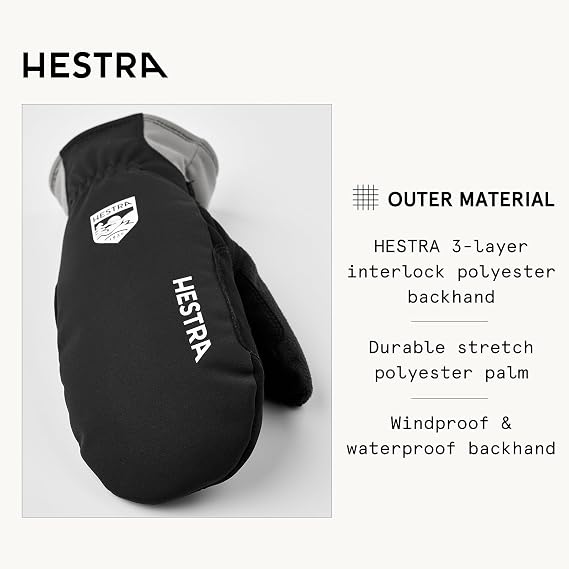 Hestra Women's XC Primaloft Mitt, Windproof, Insulated Nordic Mittens
